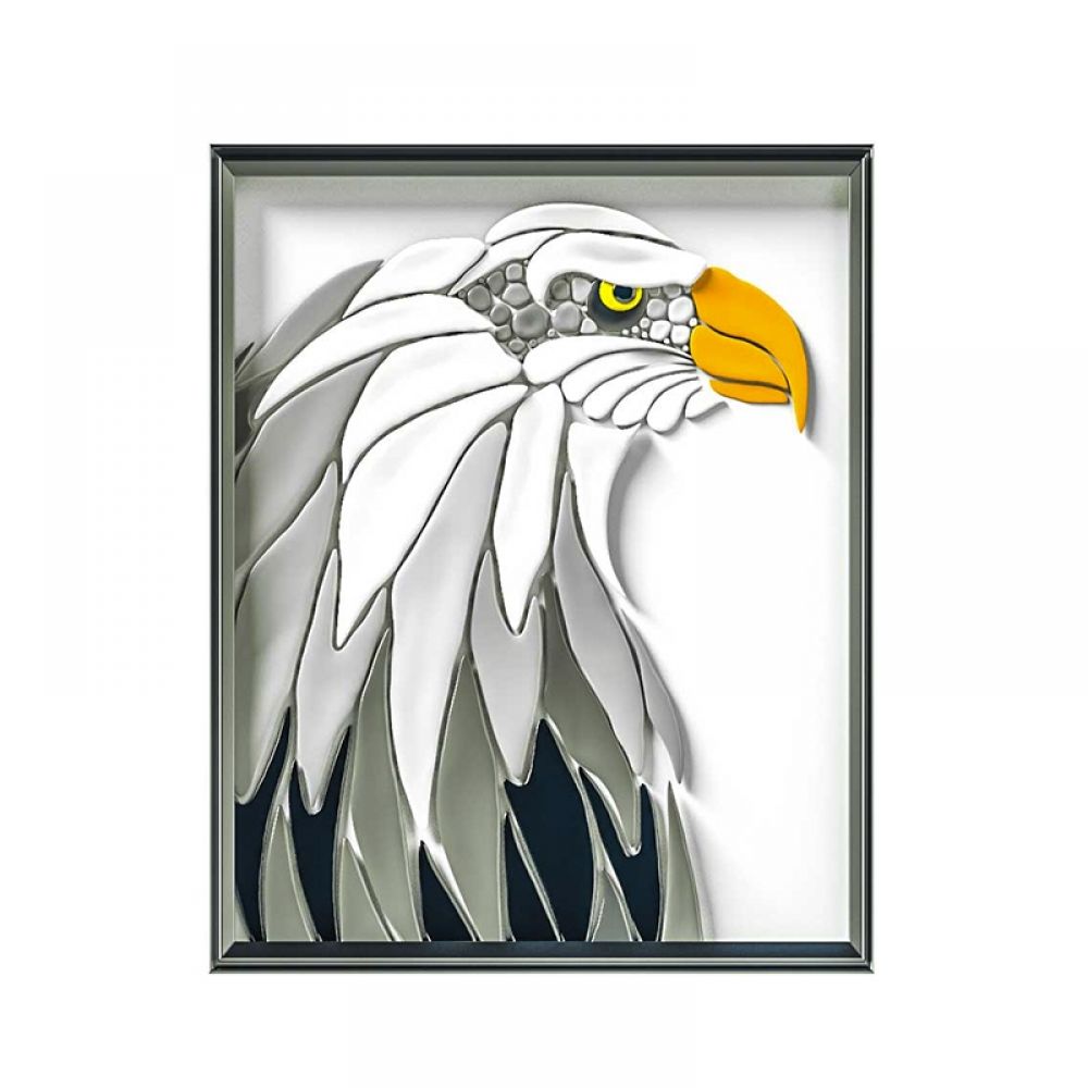 Kreativní modelovací hlína — obraz orlíka (45 × 43 cm)