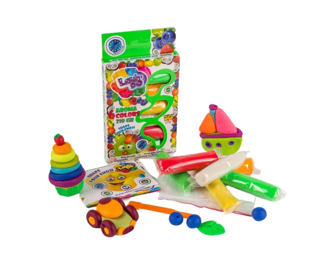 Kreativní hrací těsto — 6 barev s aroma