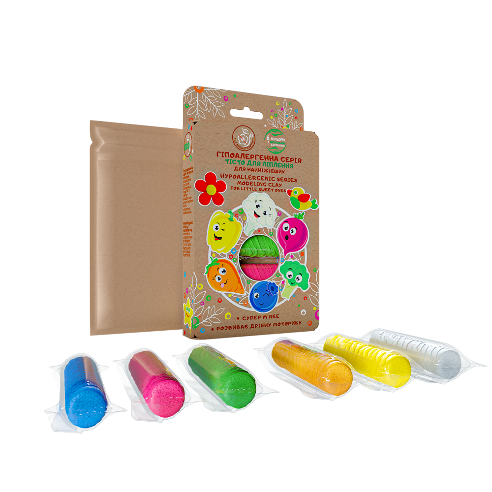 Kreativní hrací těsto — hravých 6 barev