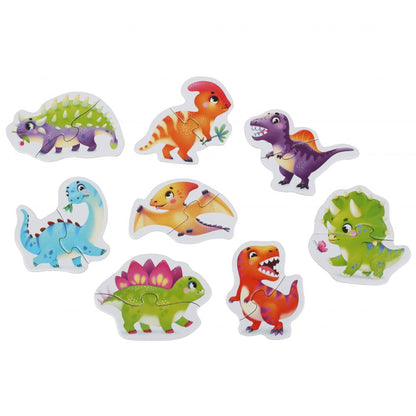 Vzdělávací puzzle — veselí dinosauři