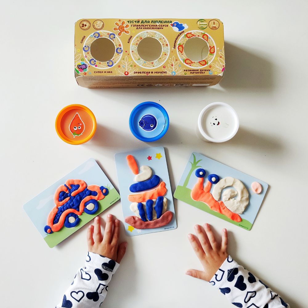 Kreativní hrací těsto — 3 barvy