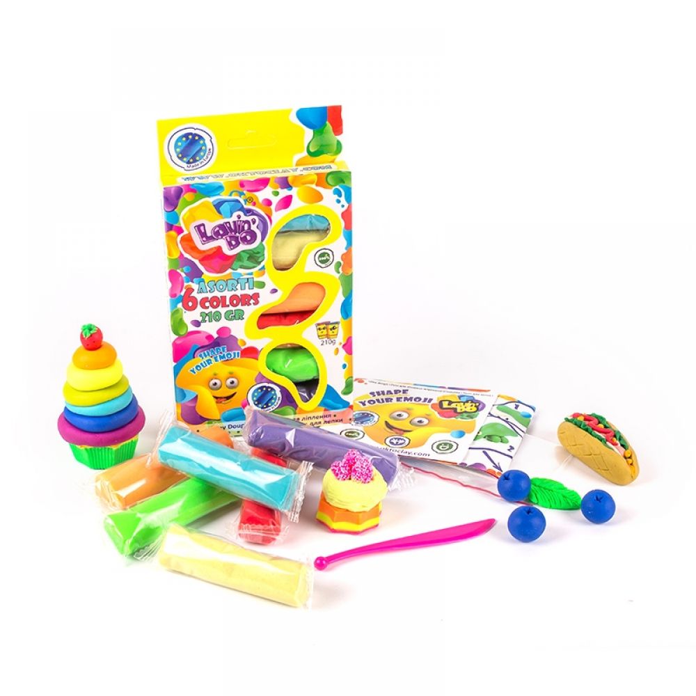 Kreativní hrací těsto — 6 barev