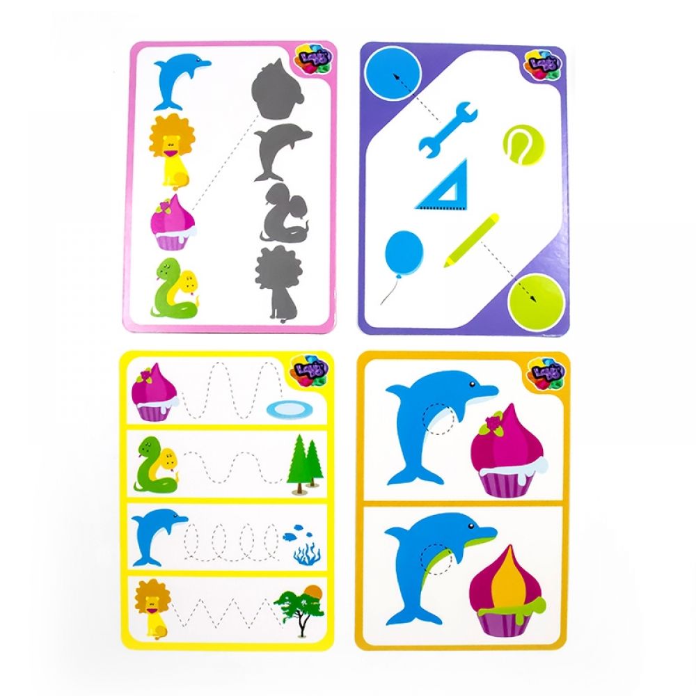 Kreativní dotykové hrací těsto — delfínek, lvíček, hadík, dortík